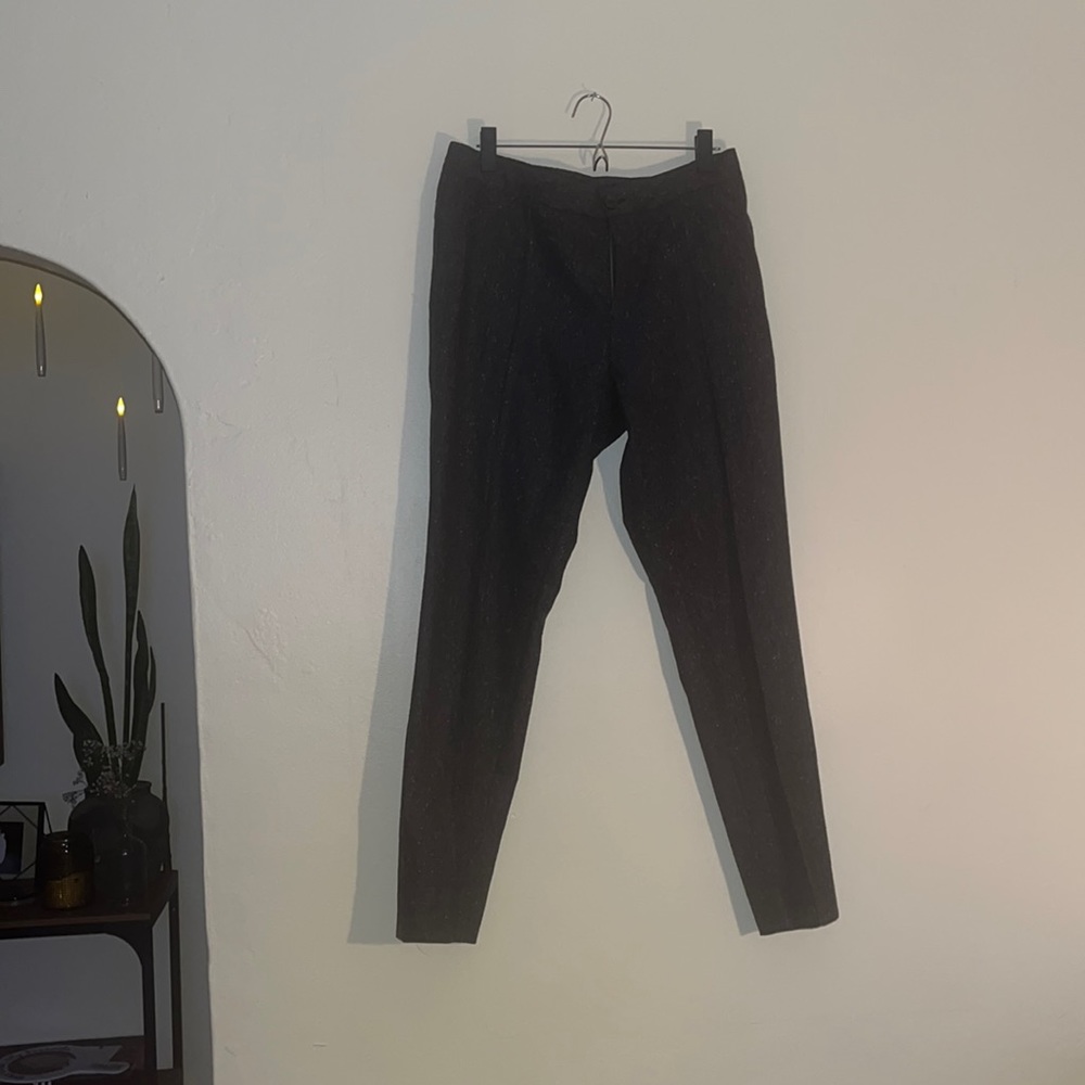Z Zegna grey donegal pants